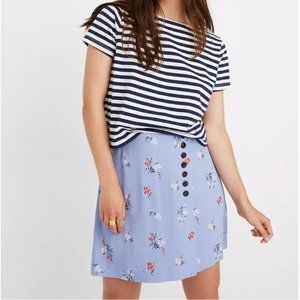 NWT Madewell Side-Button Mini Skirt in Aloha Print
